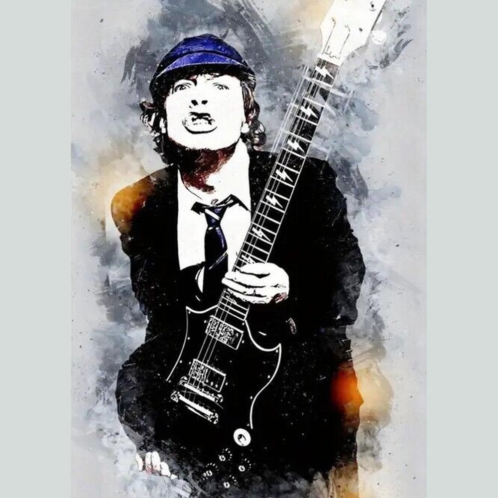 Angus Young AC/DC Canvas Print 16" x 24" Wall Art NEW! Style Your Walls